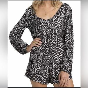 Billabong long sleeve romper